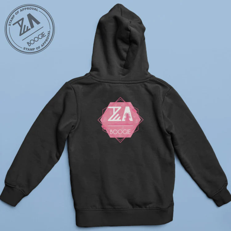 ZA Boogie Pink Geometric Hoodie