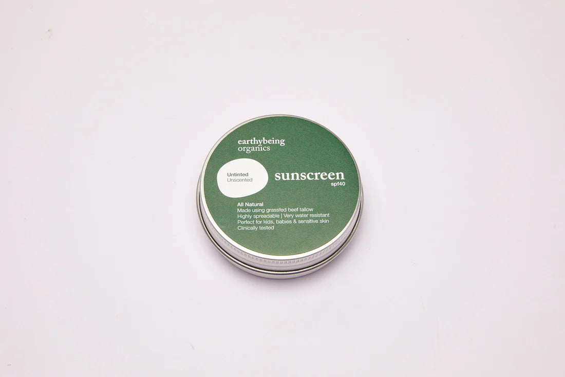 EARTHY BEING ORGANICS All Natural SPF 40 Unscented and Untinted