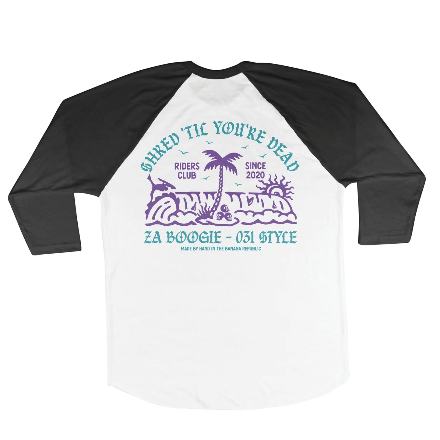 Shred 'Til You're Dead 031 Raglan Tee