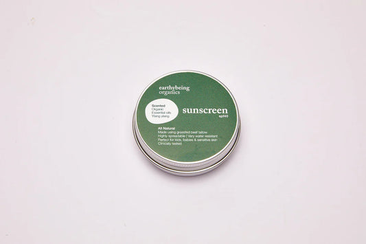 EARTHY BEING ORGANICS All Natural SPF 40 Scented sunscreen